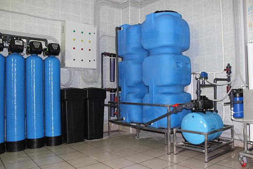 Установка водоподготовки с системой накопления воды очищенной Diasel
