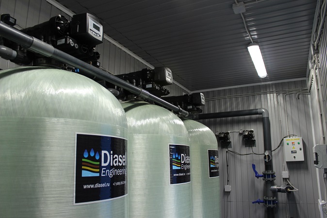 Блочно-модульная станция очистки воды от железа в Подмосковье