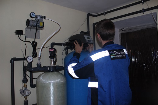 Монтажные работы установки очистки воды в Подмосковье