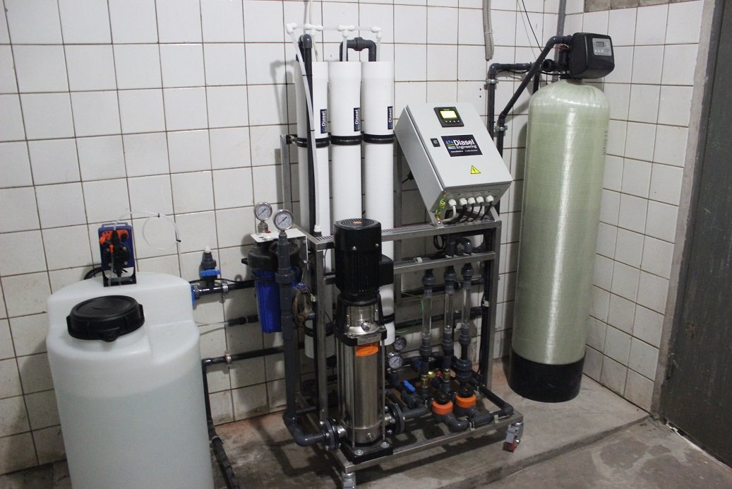 Система очистки водопроводной воды для предприятий